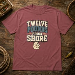 Twelve Pounds From Shore t-shirt in Black, thumbnail 8