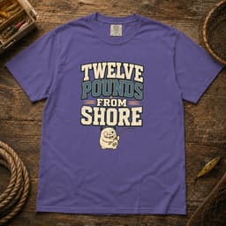 Twelve Pounds From Shore t-shirt in Black, thumbnail 6