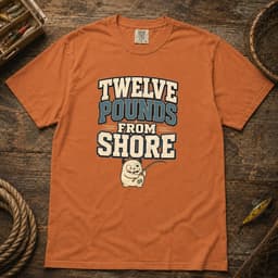 Twelve Pounds From Shore t-shirt in Black, thumbnail 9
