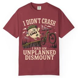 I Didnt Crash t-shirt in Chili, thumbnail 1