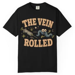 Rolled Vein t-shirt in Grape, thumbnail 2