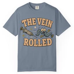 Rolled Vein t-shirt in Grape, thumbnail 8