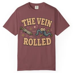 Rolled Vein t-shirt in Grape, thumbnail 9