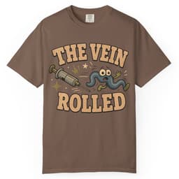 Rolled Vein t-shirt in Grape, thumbnail 4