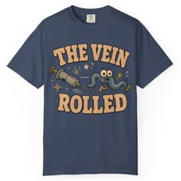 Rolled Vein t-shirt in Grape, thumbnail 3