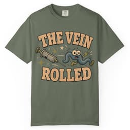 Rolled Vein t-shirt in Grape, thumbnail 6