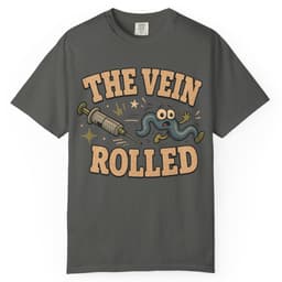 Rolled Vein t-shirt in Grape, thumbnail 5
