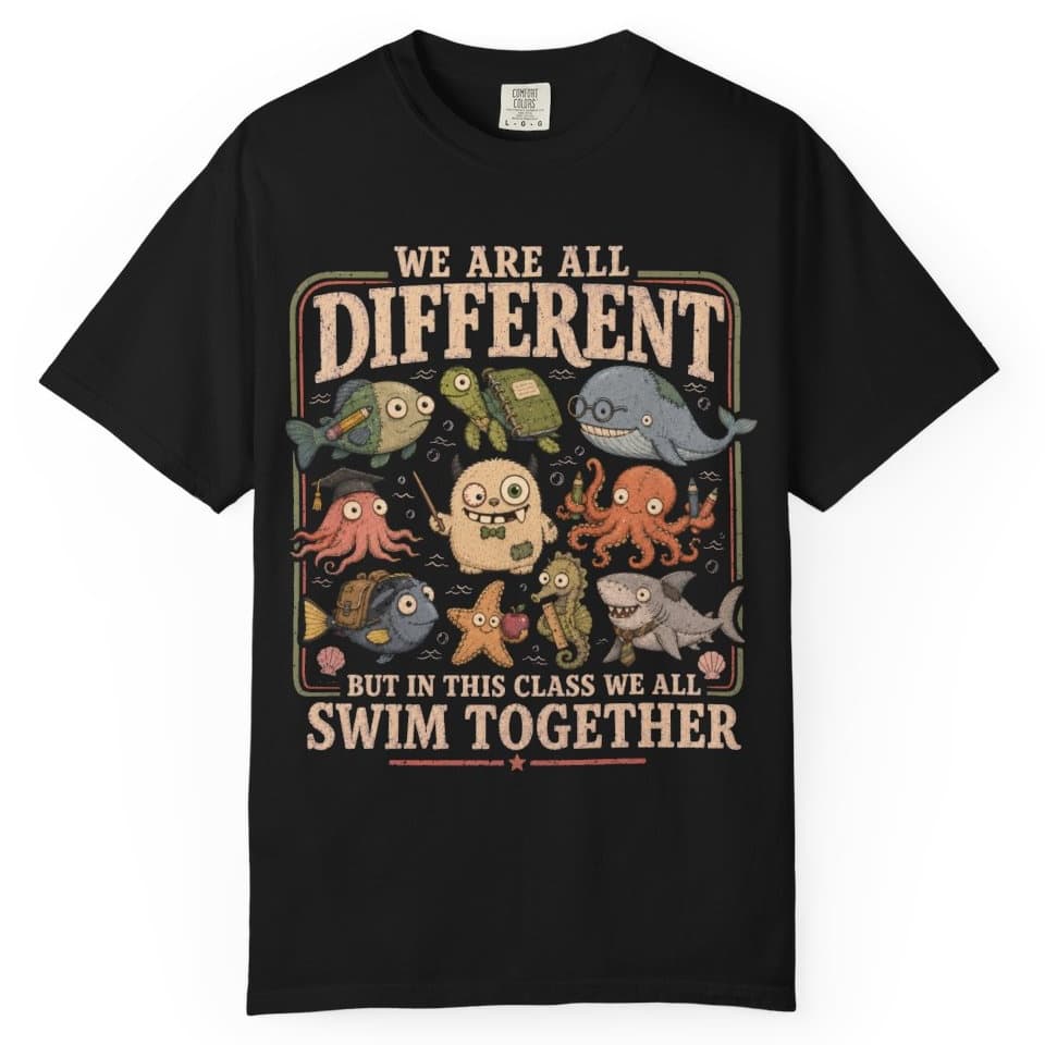 Swim Together Class t-shirt in Moss, photo 2