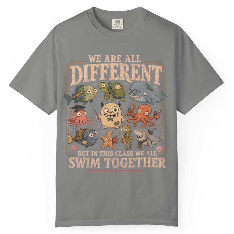 Swim Together Class t-shirt in Moss, photo 6