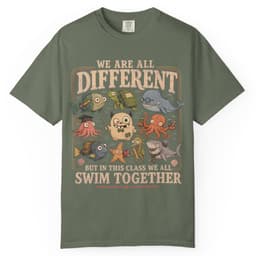 Swim Together Class t-shirt in Moss, thumbnail 1