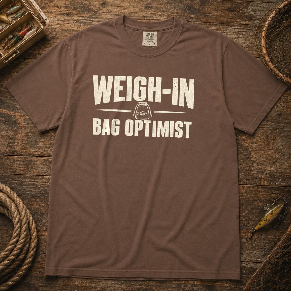 Weigh-In Bag Optimist t-shirt in Granite, photo 4