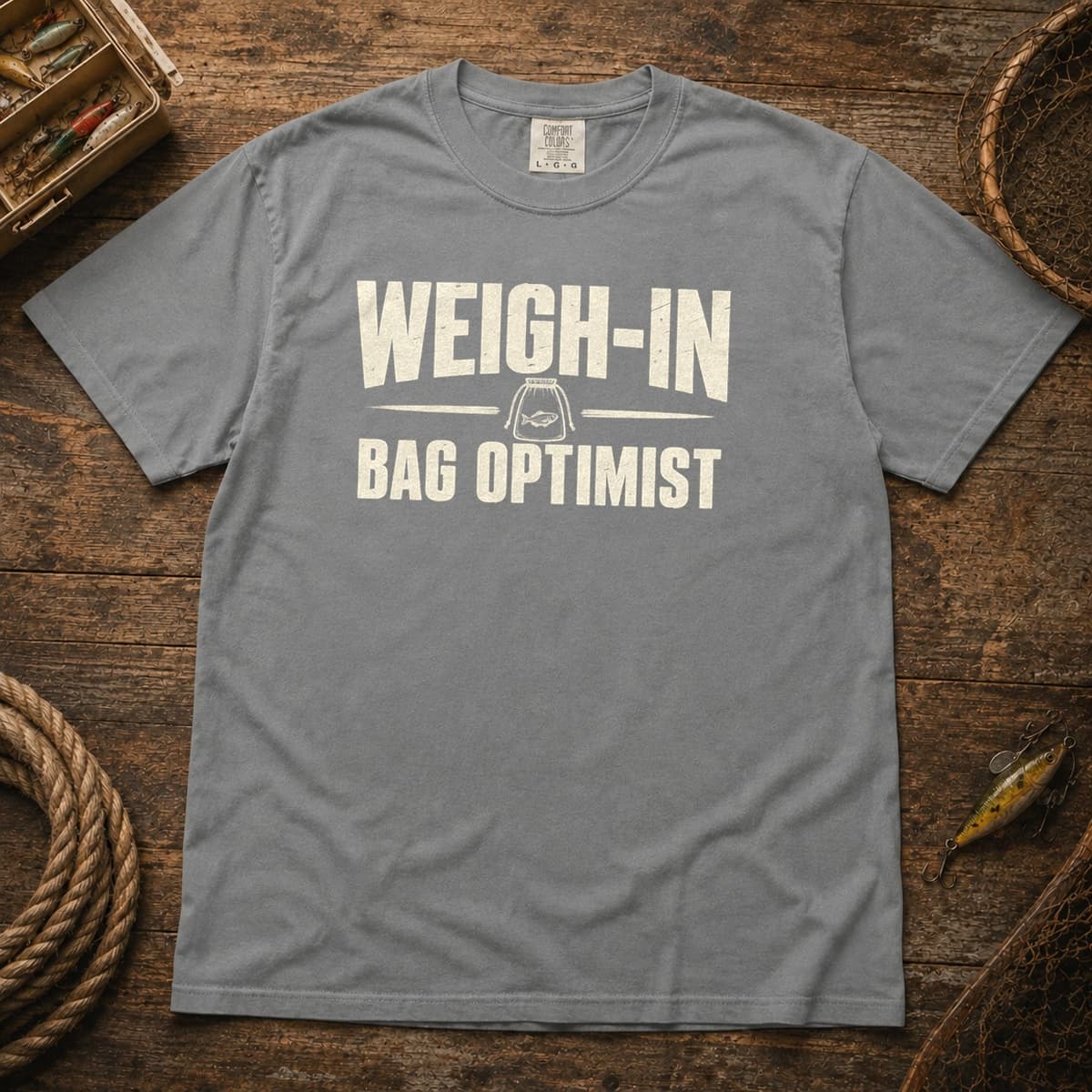 Weigh-In Bag Optimist t-shirt in Granite, photo 1