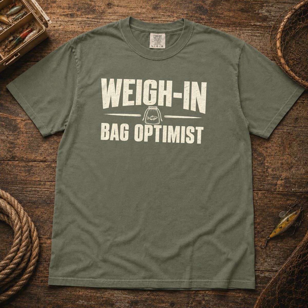 Weigh-In Bag Optimist t-shirt in Granite, photo 6