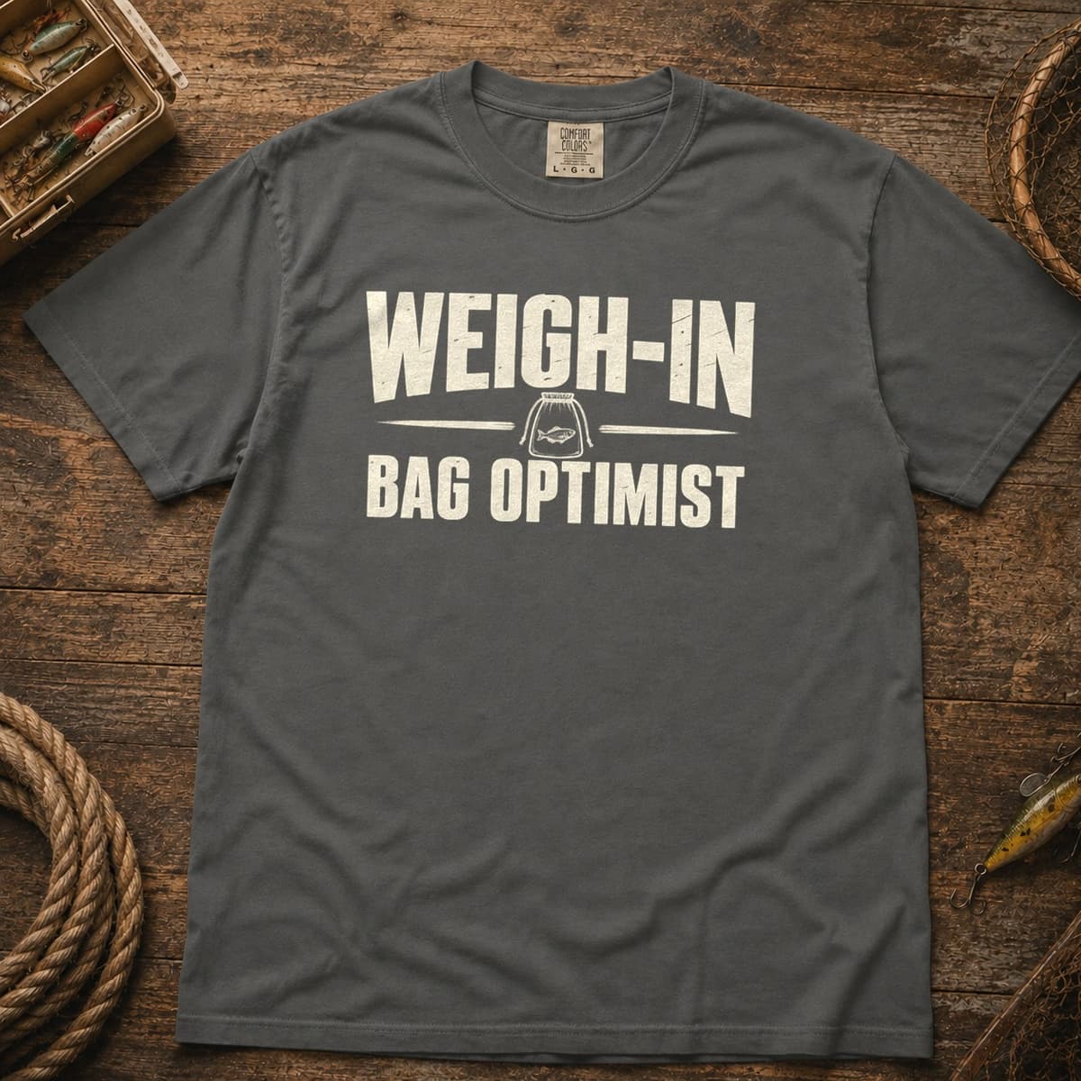 Weigh-In Bag Optimist t-shirt in Granite, photo 5