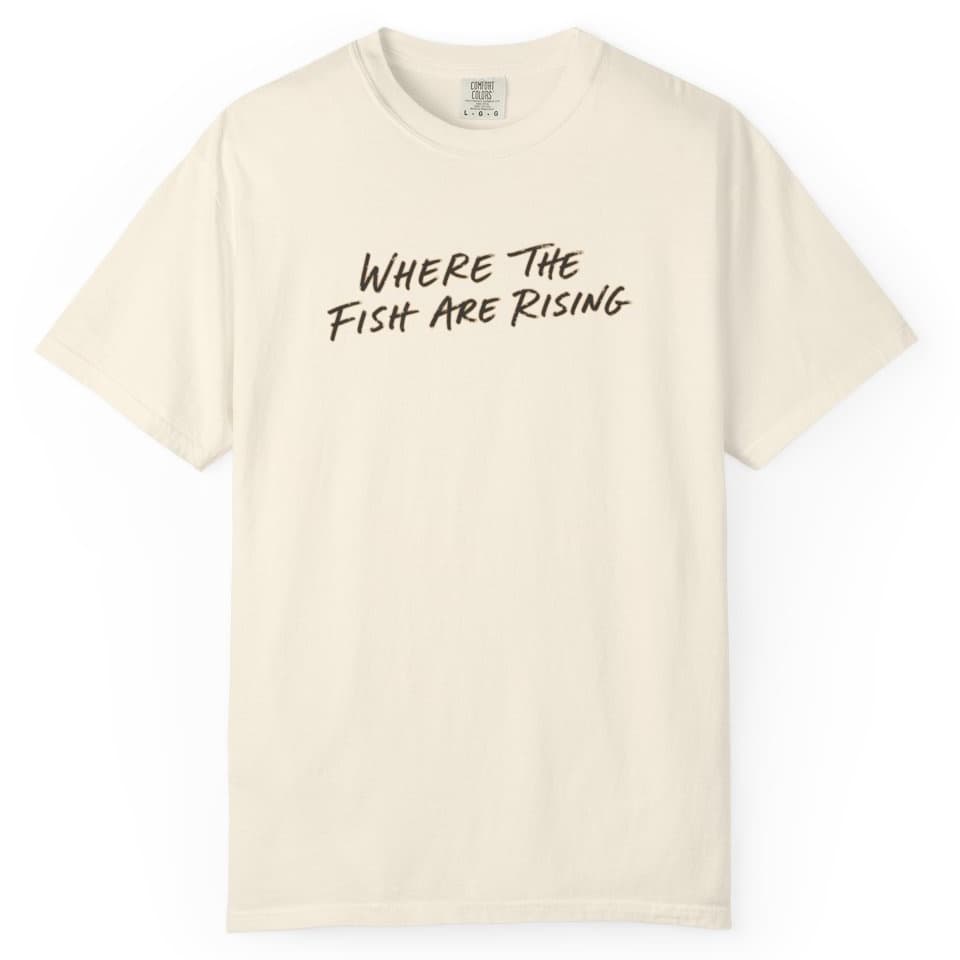 Where the Fish Are Rising Shirt t-shirt in Blue Jean, photo 11