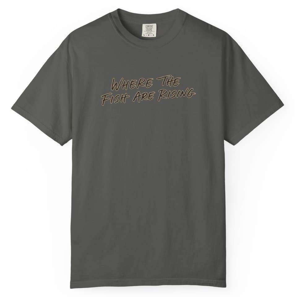 Where the Fish Are Rising Shirt t-shirt in Blue Jean, photo 5