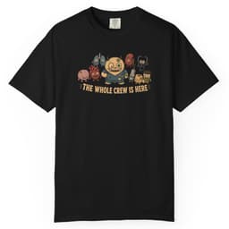 Whole Crew Is Here t-shirt in Black, thumbnail 1
