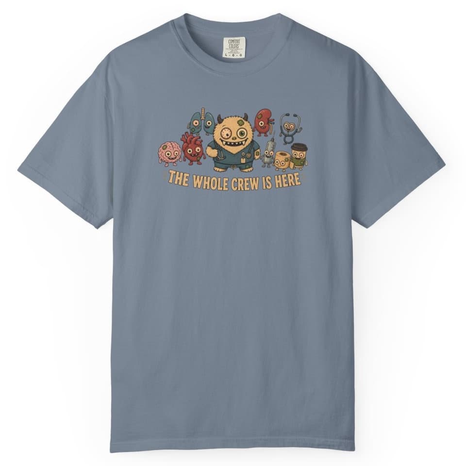 Whole Crew Is Here t-shirt in Black, photo 8