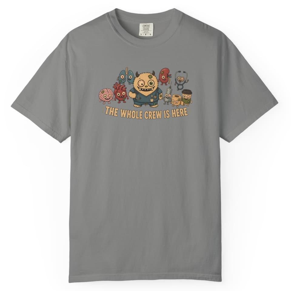 Whole Crew Is Here t-shirt in Black, photo 7