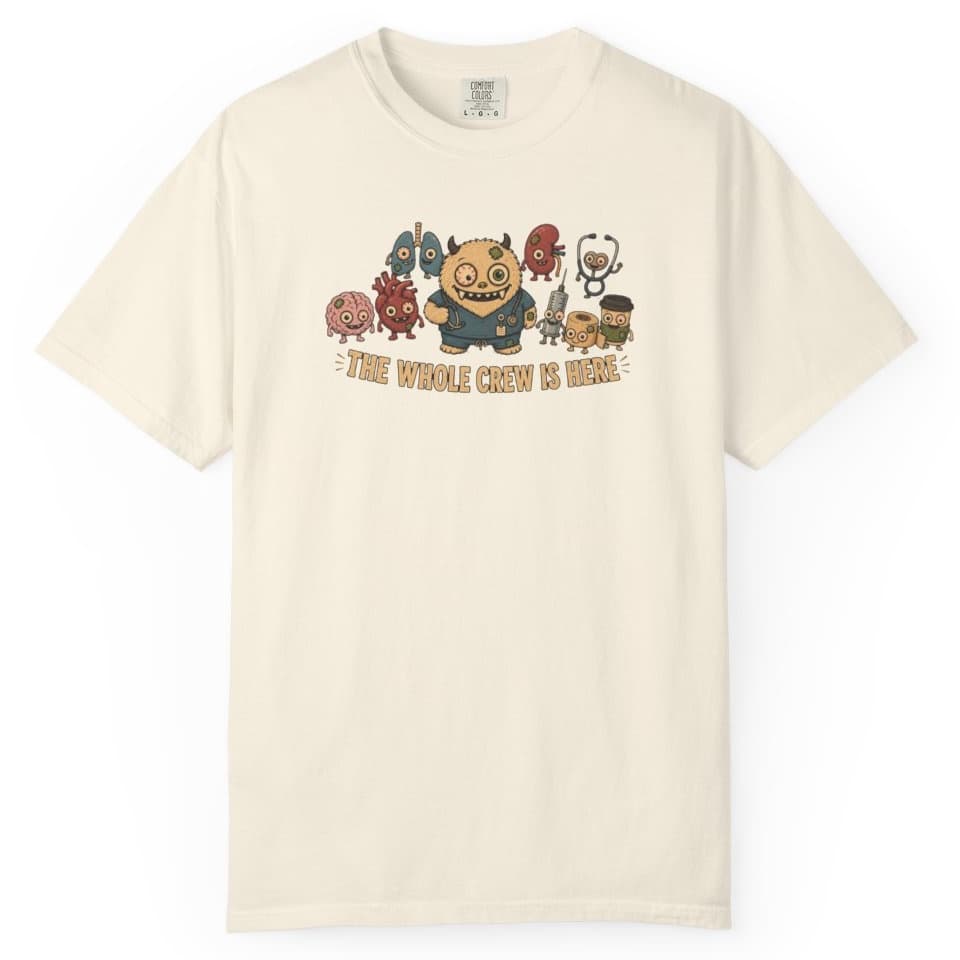 Whole Crew Is Here t-shirt in Black, photo 10