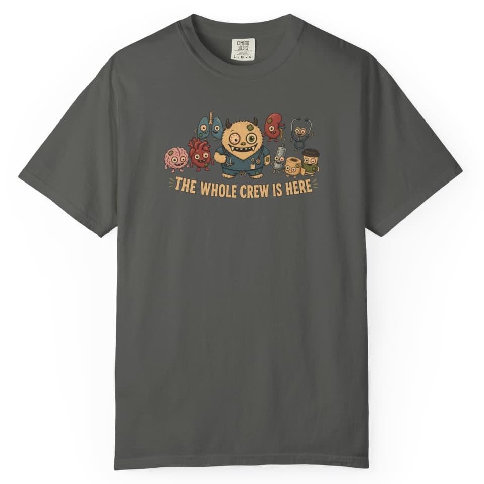 Whole Crew Is Here t-shirt in Black, photo 4