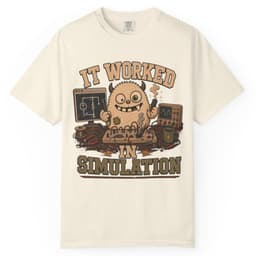 Simulation Lied t-shirt in Ivory, thumbnail 1