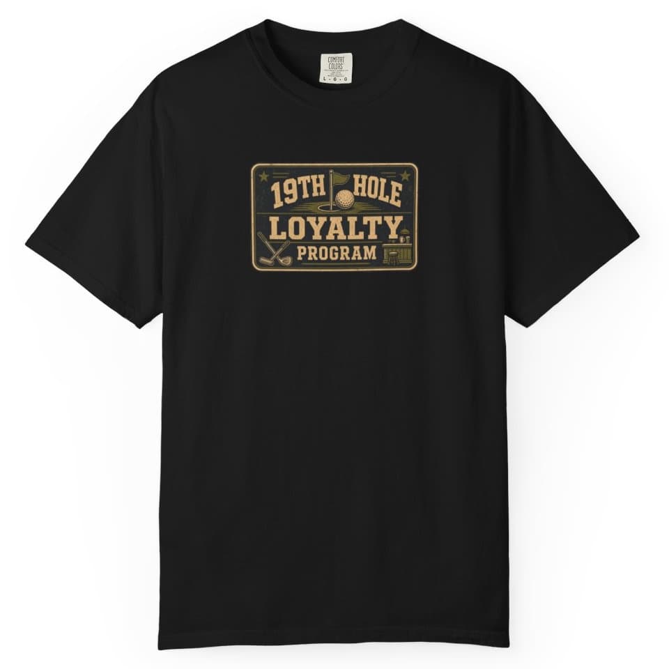 19th Hole Loyalty Program t-shirt in Pepper, photo 2
