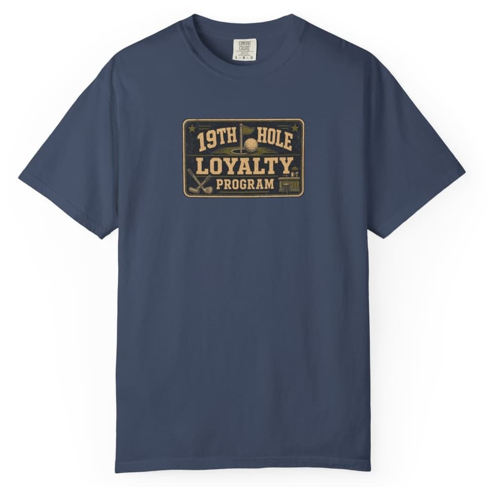 19th Hole Loyalty Program t-shirt in Pepper, photo 3