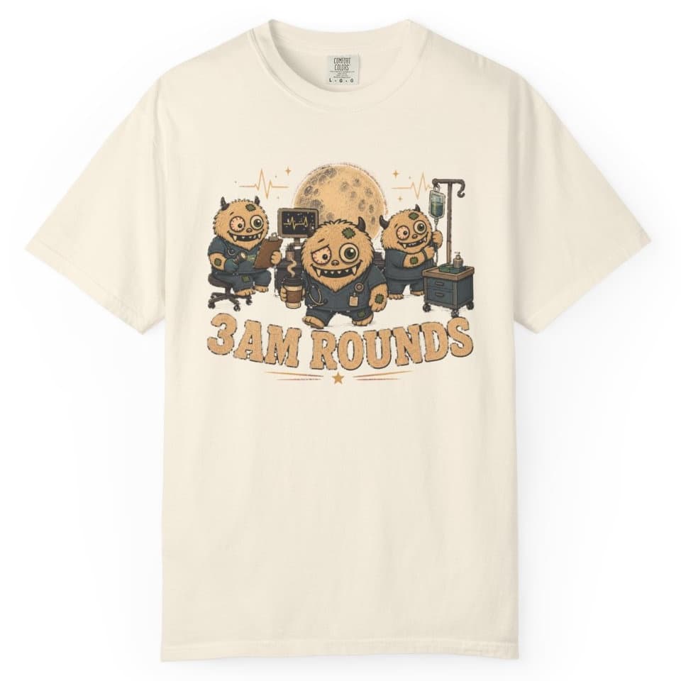 Three AM Rounds t-shirt in Granite, photo 10