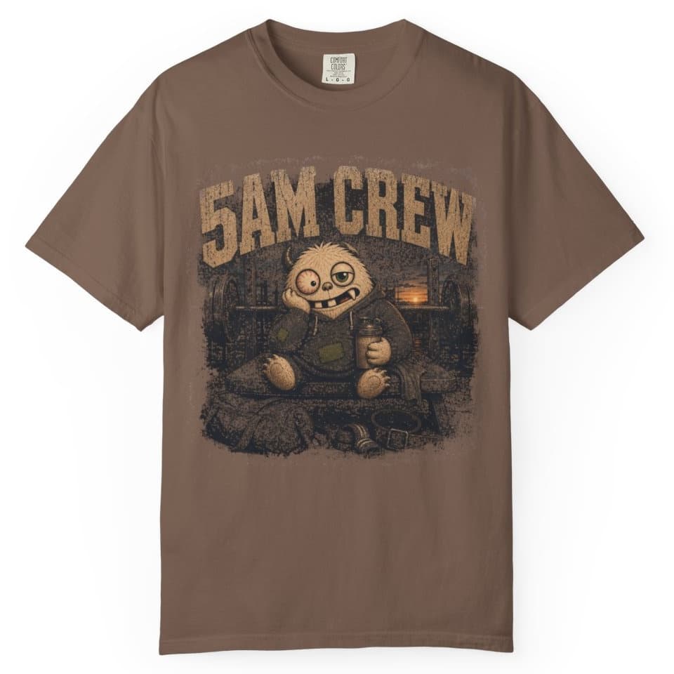 Five AM Crew t-shirt in Blue Jean, photo 4