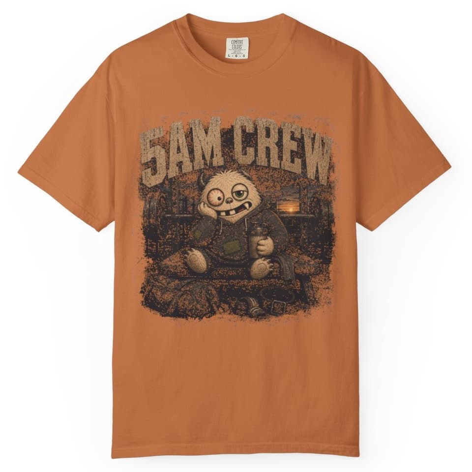 Five AM Crew t-shirt in Blue Jean, photo 10