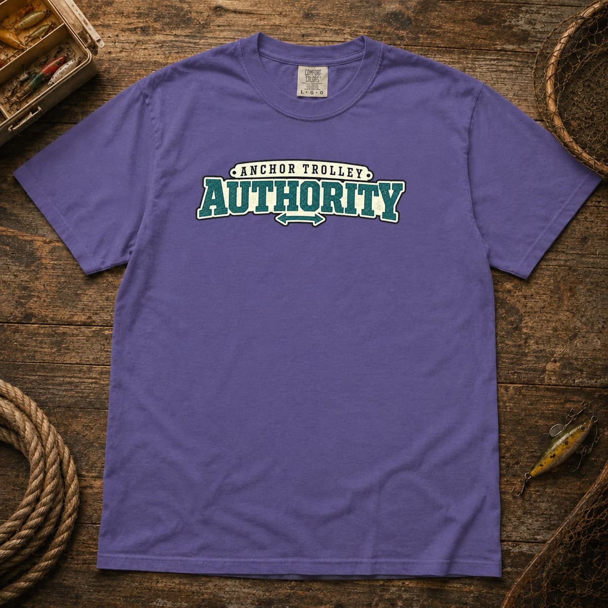 Anchor Trolley Authority t-shirt in Black, photo 3