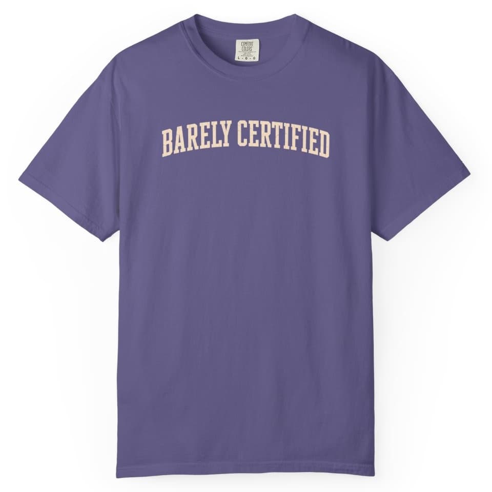 Barely Certified Mark t-shirt in Moss, photo 6