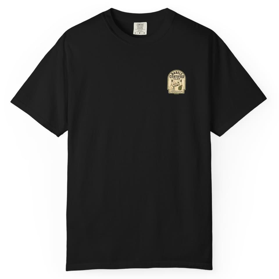 Barely Certified Educator t-shirt in Midnight, photo 4