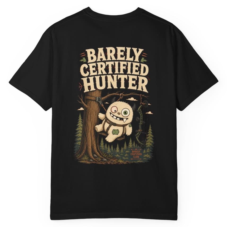 Barely Certified Hunter t-shirt in Black, photo 1