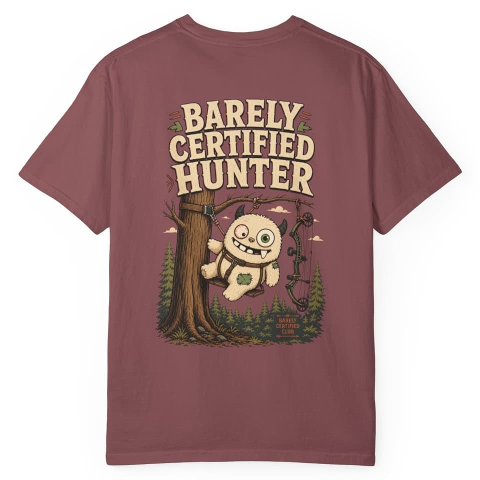 Barely Certified Hunter t-shirt in Black, photo 17