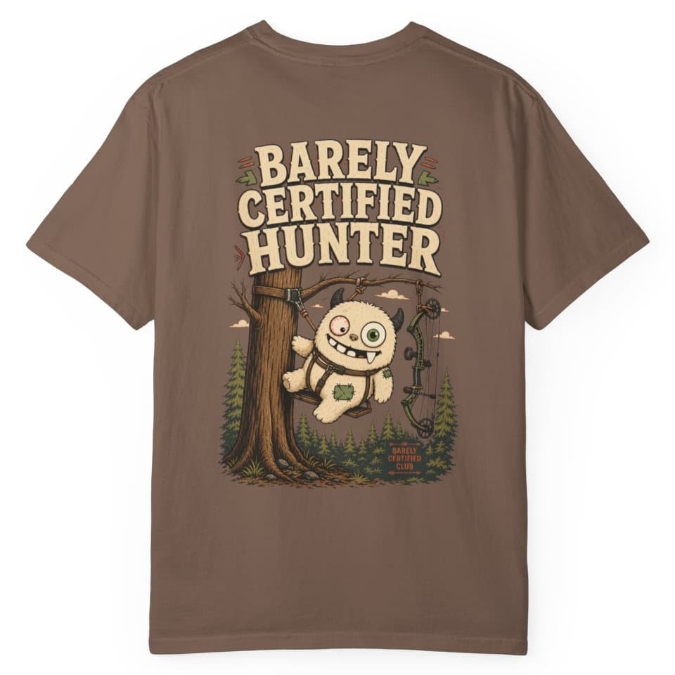 Barely Certified Hunter t-shirt in Black, photo 7