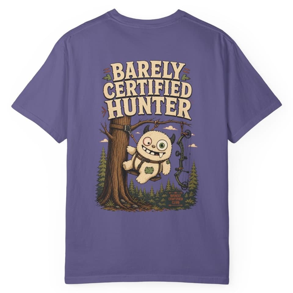 Barely Certified Hunter t-shirt in Black, photo 13