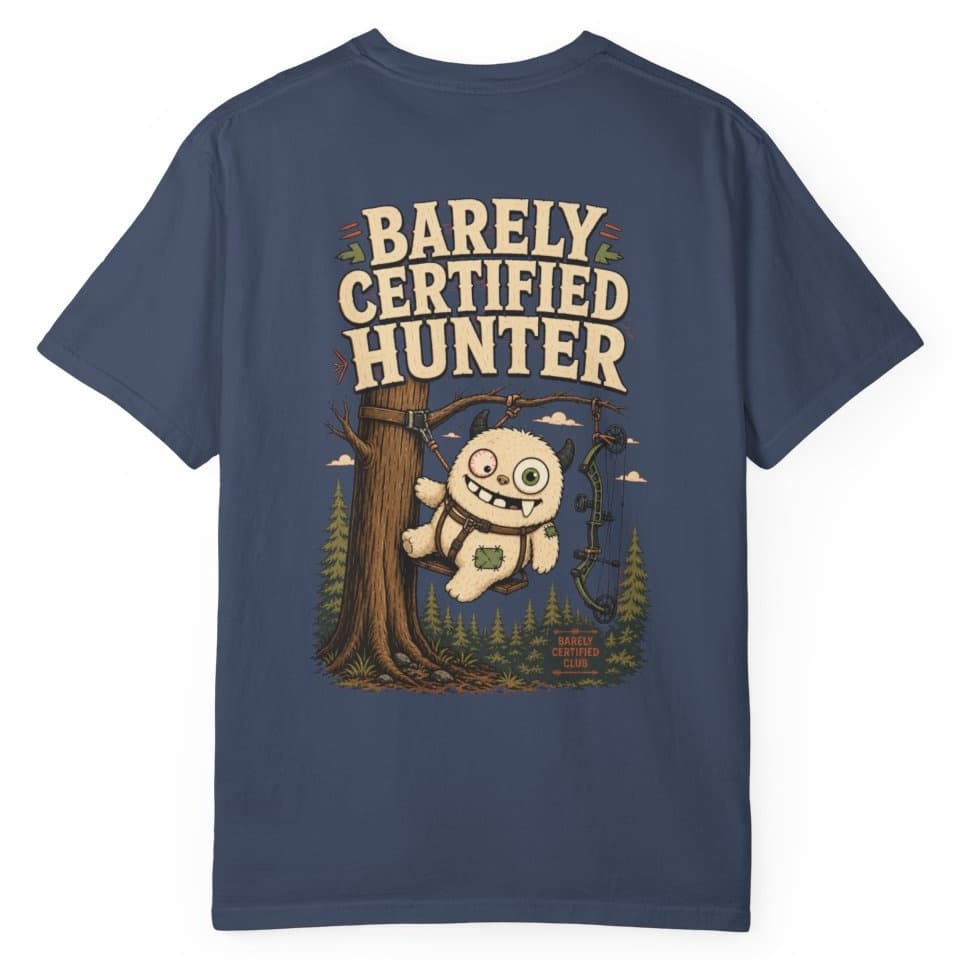 Barely Certified Hunter t-shirt in Black, photo 5