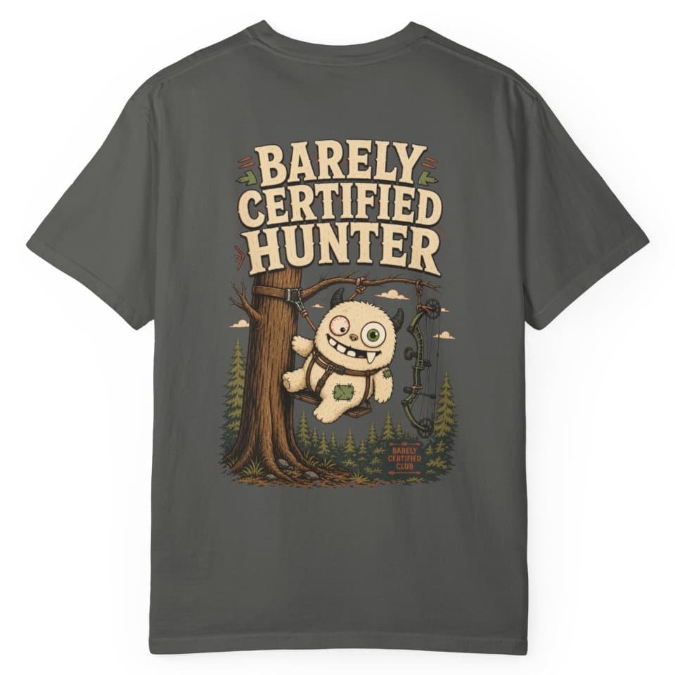 Barely Certified Hunter t-shirt in Black, photo 9