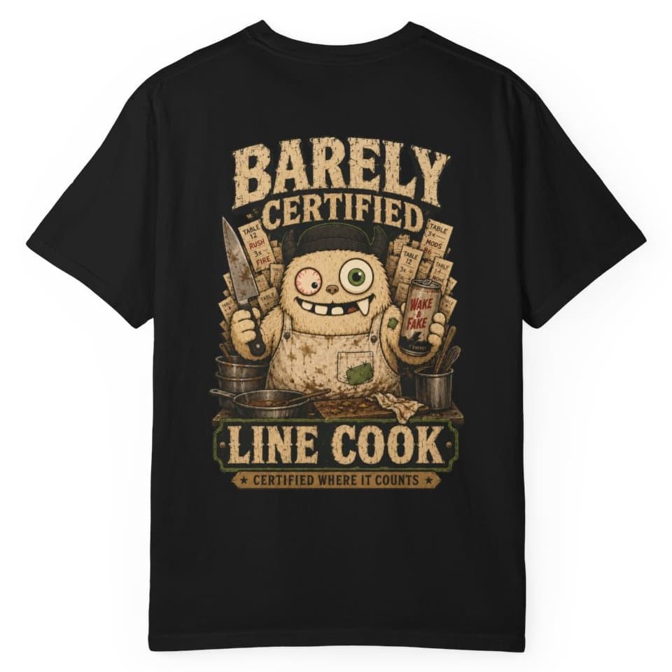 Barely Line Cook t-shirt in Granite, photo 3