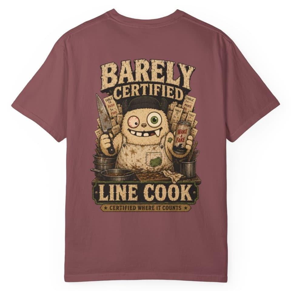 Barely Line Cook t-shirt in Granite, photo 17