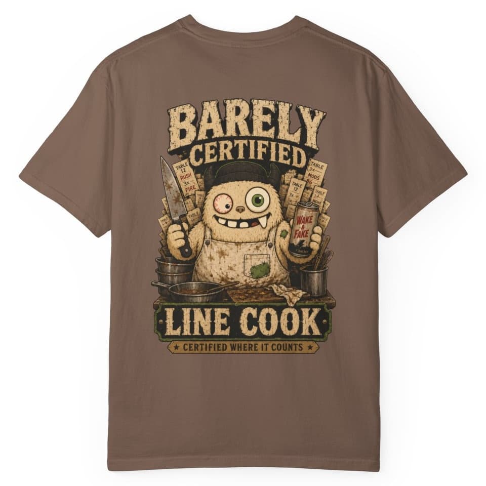 Barely Line Cook t-shirt in Granite, photo 7