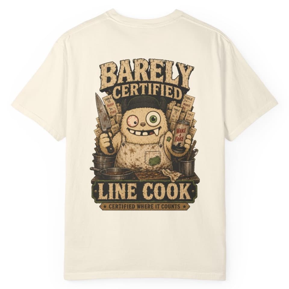 Barely Line Cook t-shirt in Granite, photo 19
