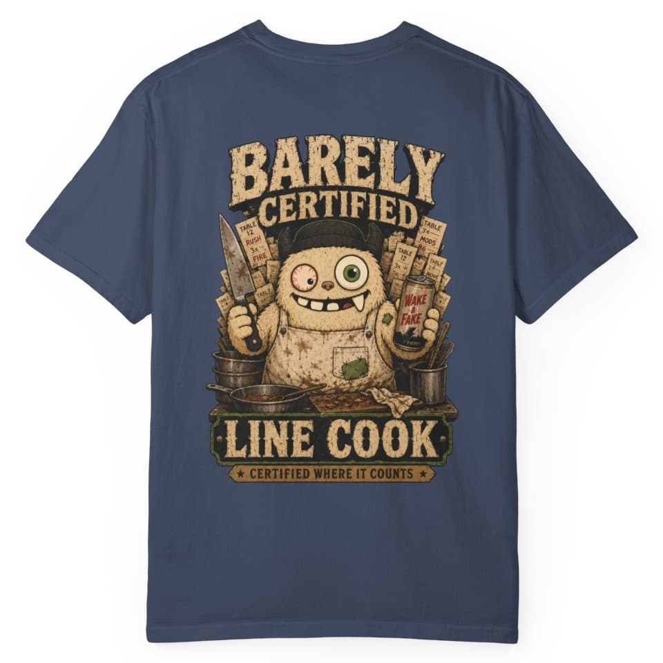 Barely Line Cook t-shirt in Granite, photo 5
