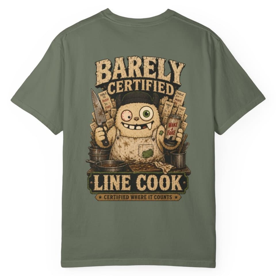 Barely Line Cook t-shirt in Granite, photo 11