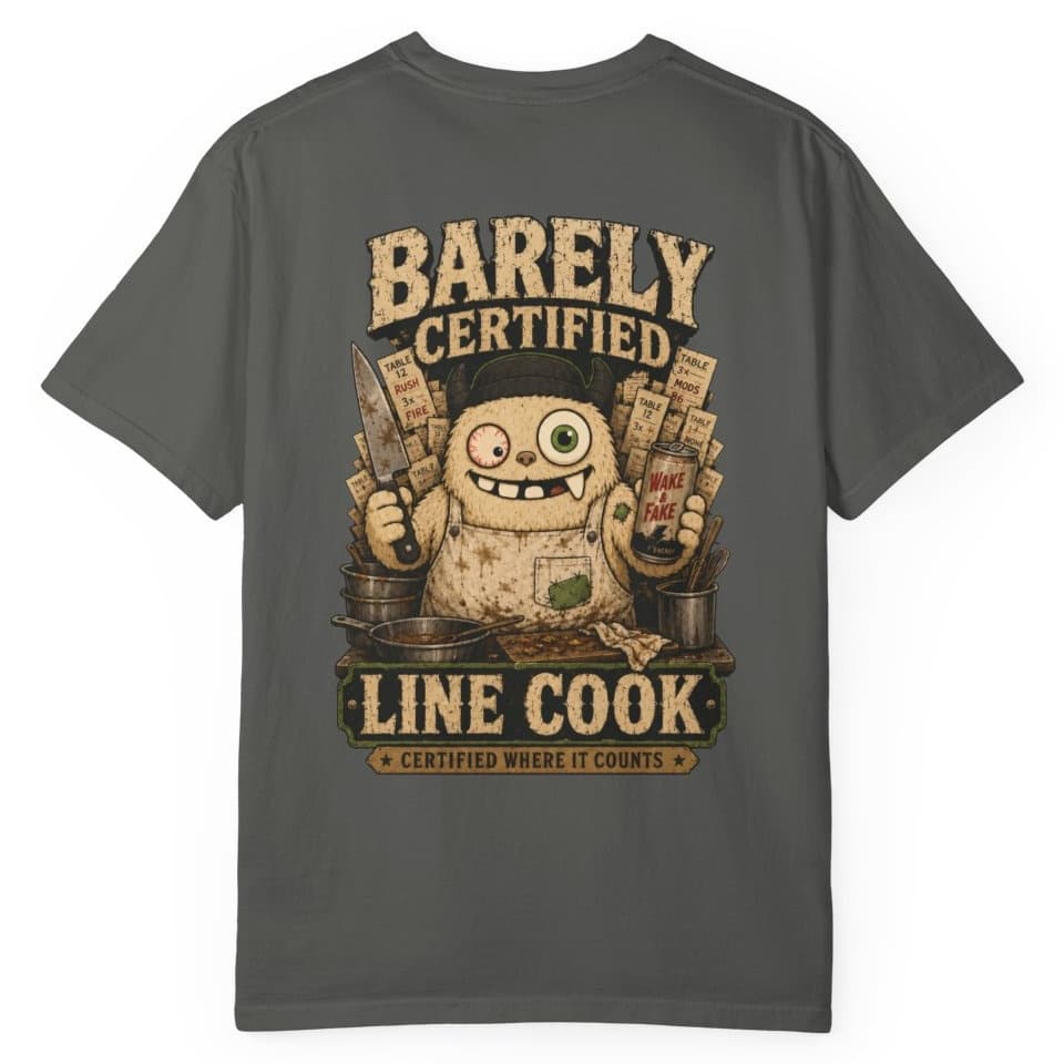 Barely Line Cook t-shirt in Granite, photo 9