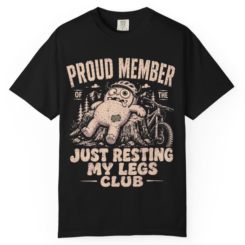 Resting My Legs Club t-shirt in Midnight, photo 2