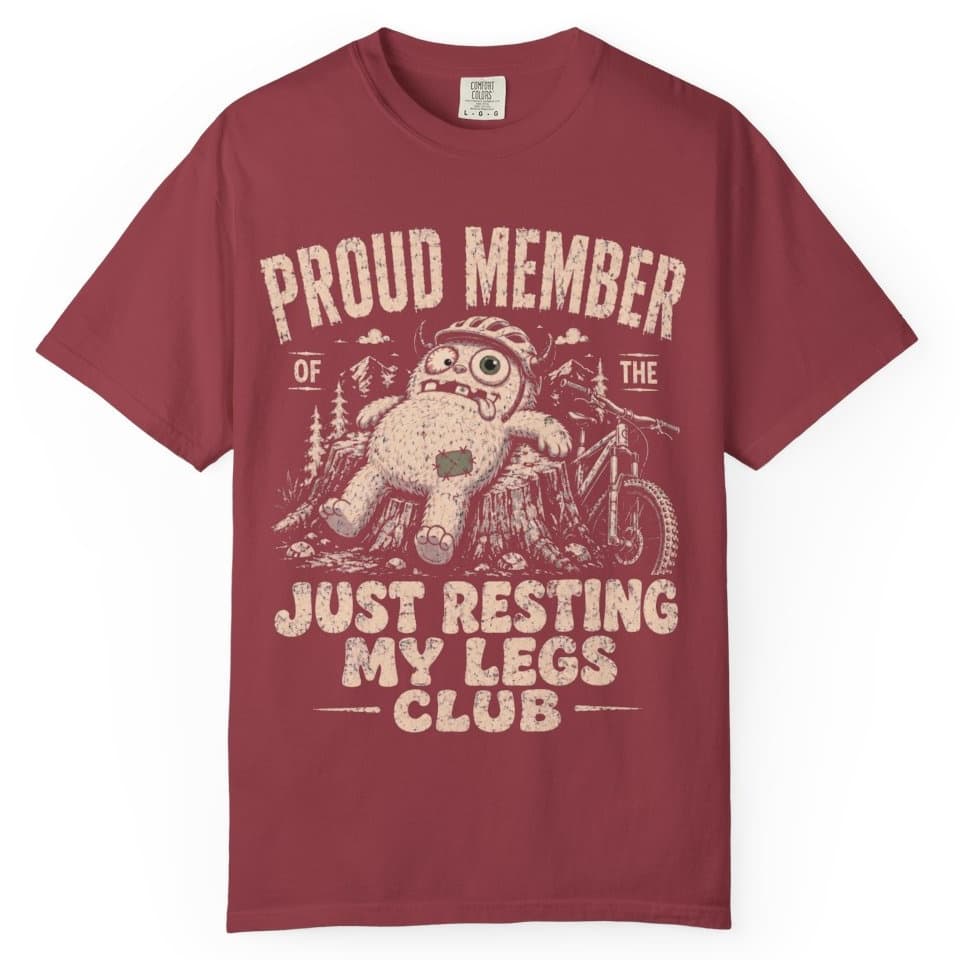 Resting My Legs Club t-shirt in Midnight, photo 6