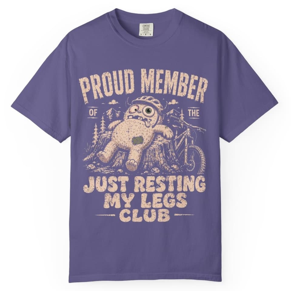 Resting My Legs Club t-shirt in Midnight, photo 7